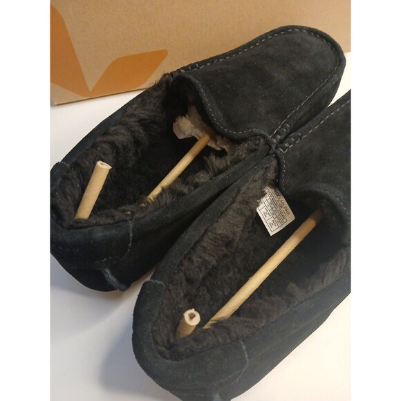 UGG Mens Sz 13 Tipton Loafers Indoor Outdoor Black Suede Comfort Slippers NIB main image 12